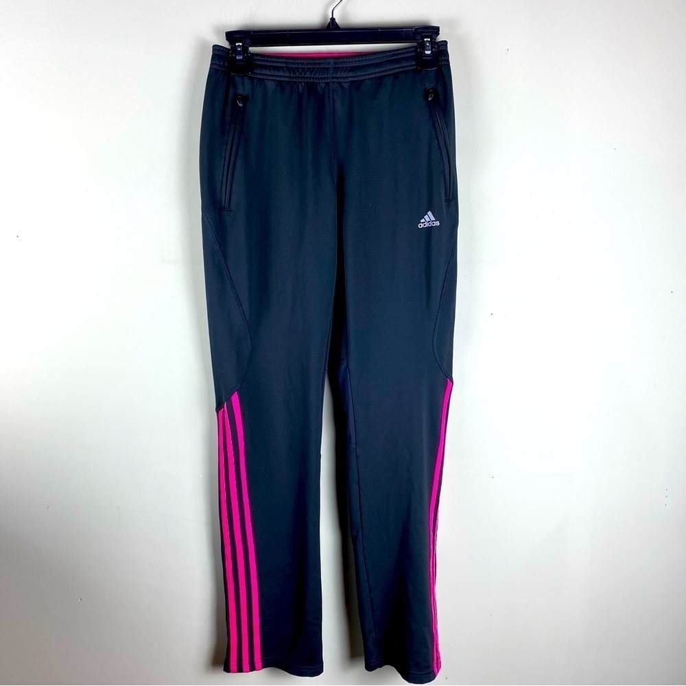 Adidas: Clima‎ Cool Athleisure Breathable Activewear Track Pants Black Pink XS